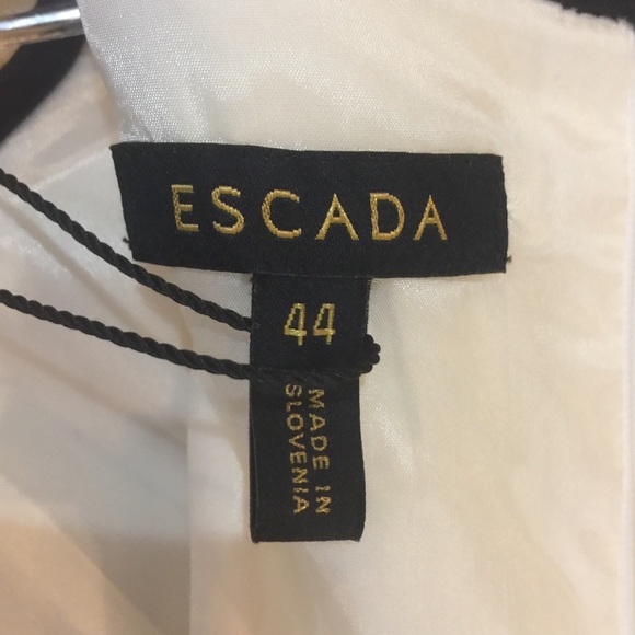 Winter white with black line dress by Escada - Picture 5 of 8